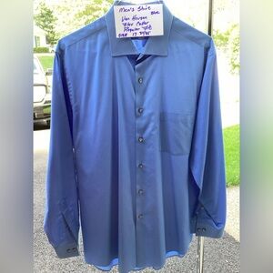Van Heusen Blue Dress Shirt Classic Style